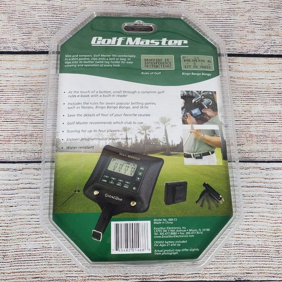 Golf Master by Excalibur Electronic Caddy Model 468-CS SEALED - Picture 2 of 2